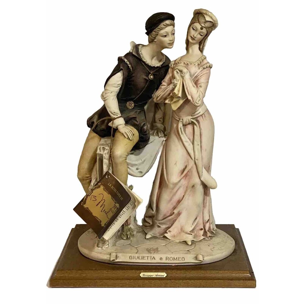Giuseppe Armani Romeo and Juliet Statue Giulietta e Romeo 1973 Florenece Signed